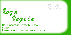 roza vegele business card